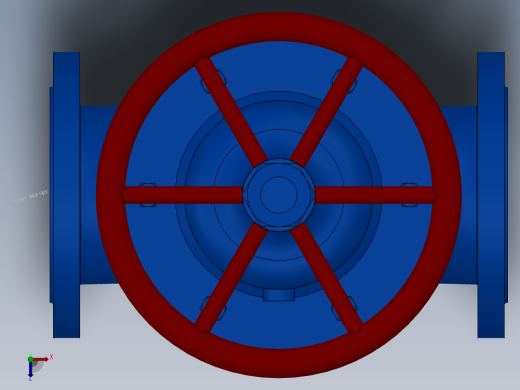 法兰隔膜阀-钢衬胶 DN25-DN200俯视缩略图