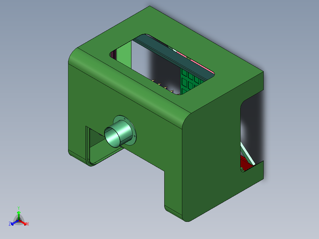 自动多头电路板焊锡机正等轴测图