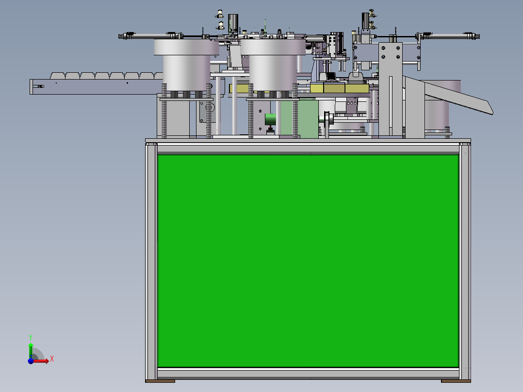 散热器装钉机、自动化小散热器组装机前视图