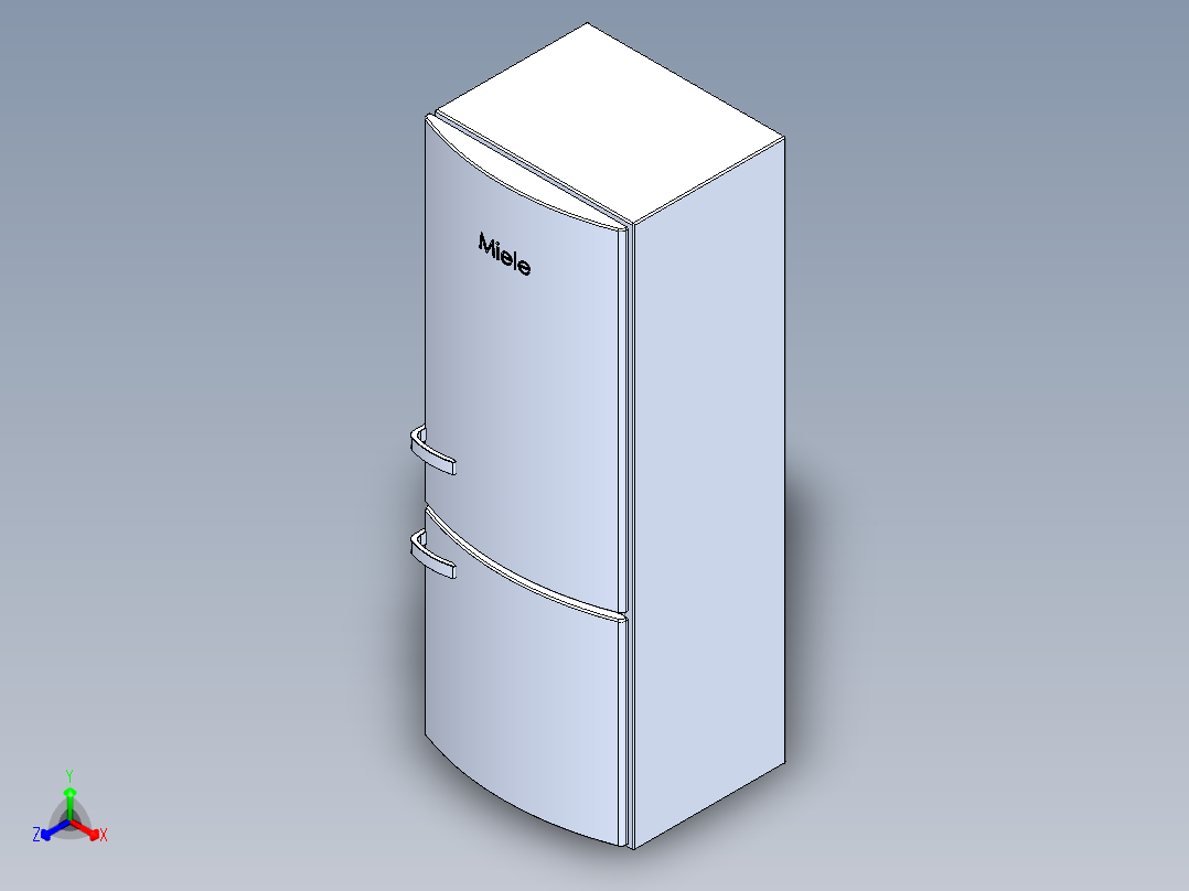 电冰箱正等轴测图