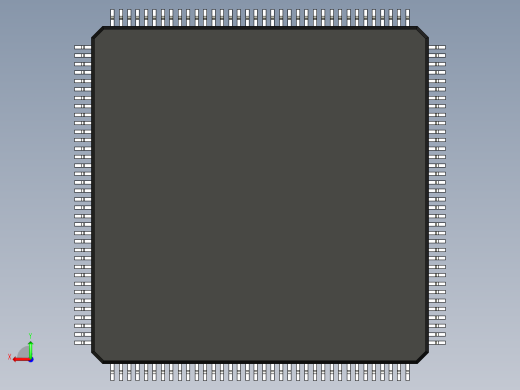 元器件3D封装LQFP144_FPT-144P-M0887后视缩略图