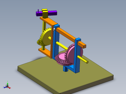 锥齿轮椭圆运动