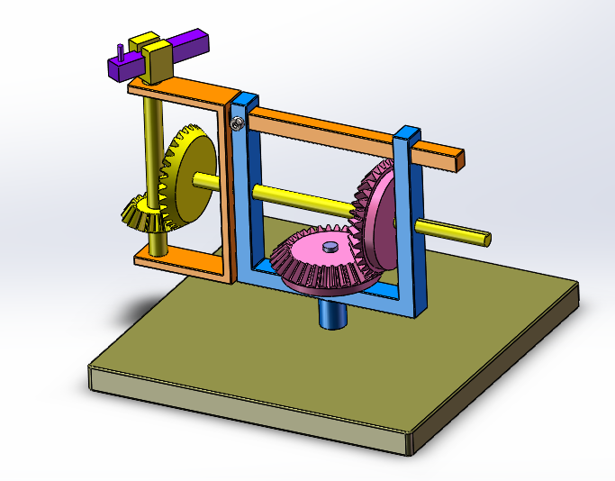 锥齿轮椭圆运动