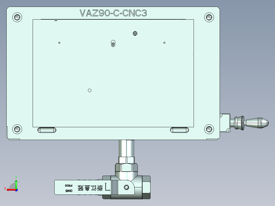 vaz90-c-CNC3笔记本CNC工装夹具三维模型后视图