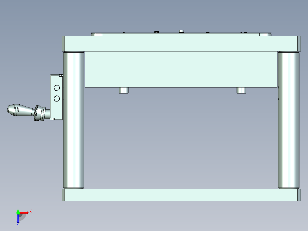 vaz90-c-CNC3笔记本CNC工装夹具三维模型俯视图