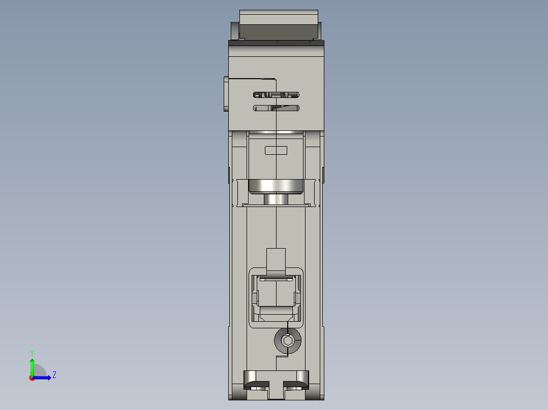 3A单P空气开关step左视图