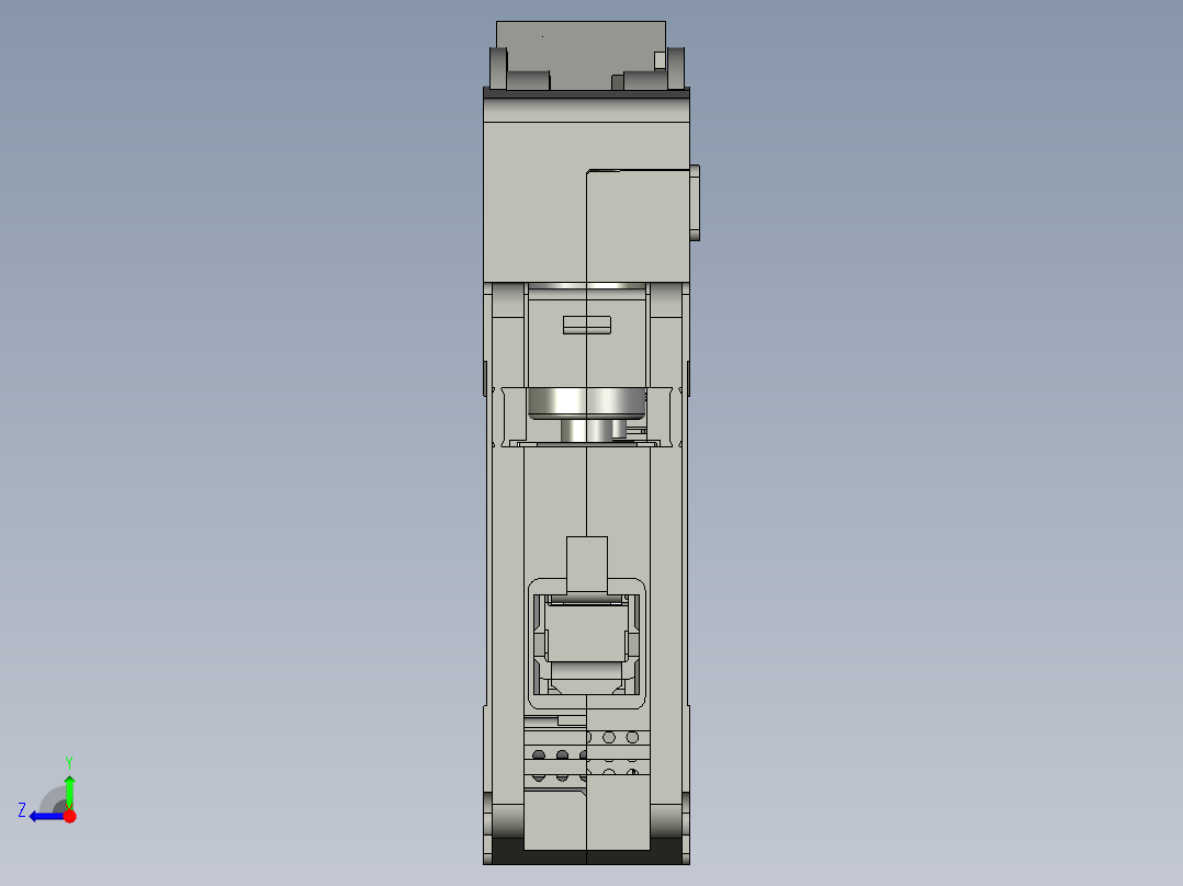 3A单P空气开关step右视图