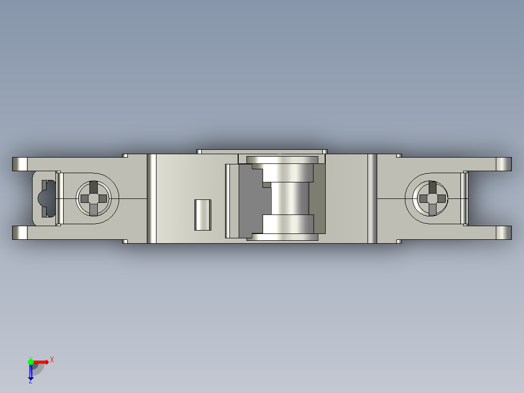 3A单P空气开关step俯视图
