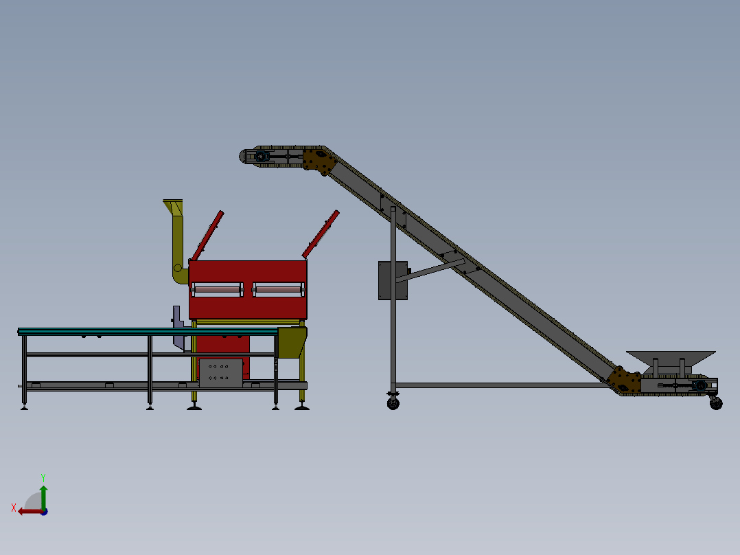 耐克皮衣自动整形平烫生产线sw17可编辑后视图