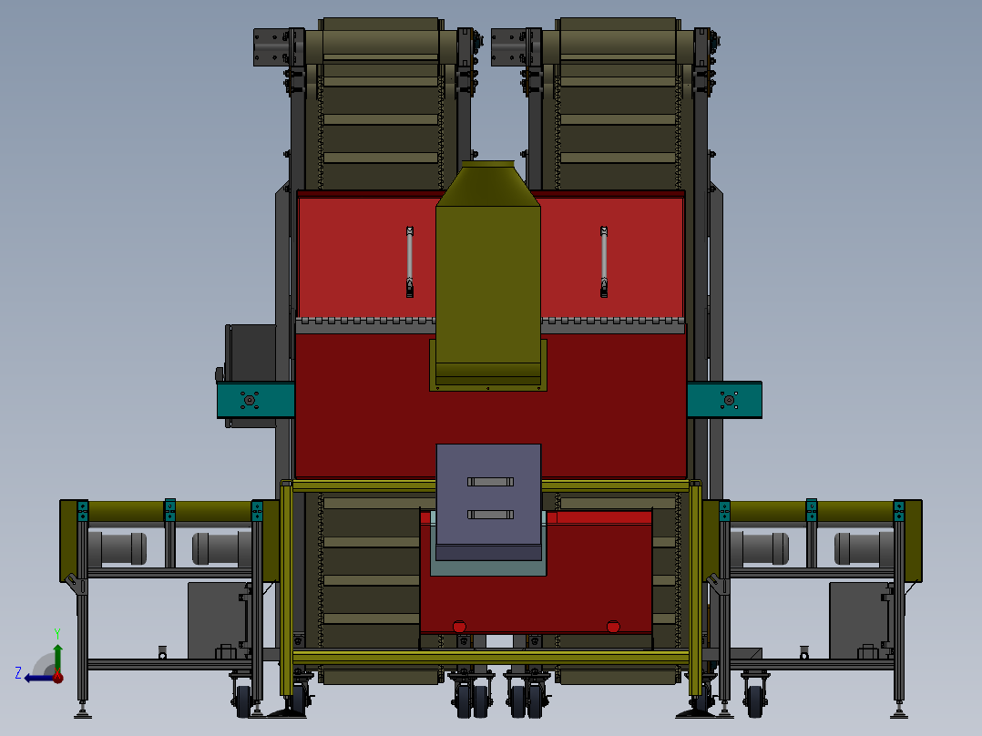 耐克皮衣自动整形平烫生产线sw17可编辑右视图