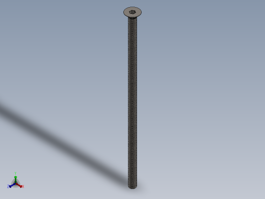Screw_ISO_10642_M8x200_A2.SLDPRT正等轴测缩略图