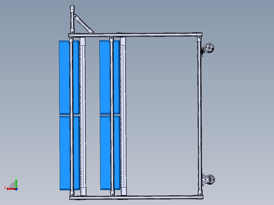 精益管料车后视图