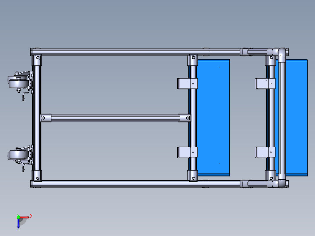 精益管料车俯视图