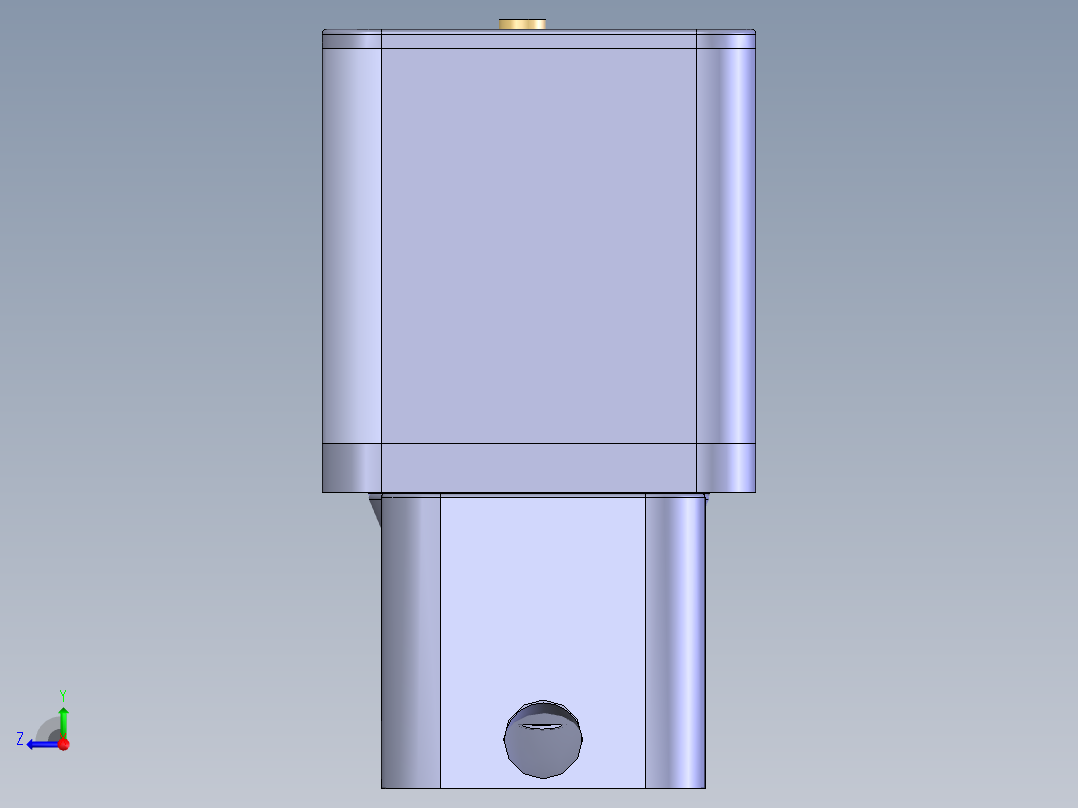 抽水马桶右视图