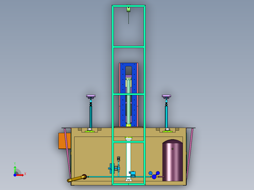 箱体密封性检测装置前视图