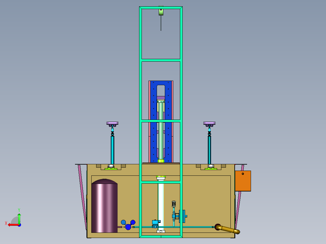箱体密封性检测装置后视图