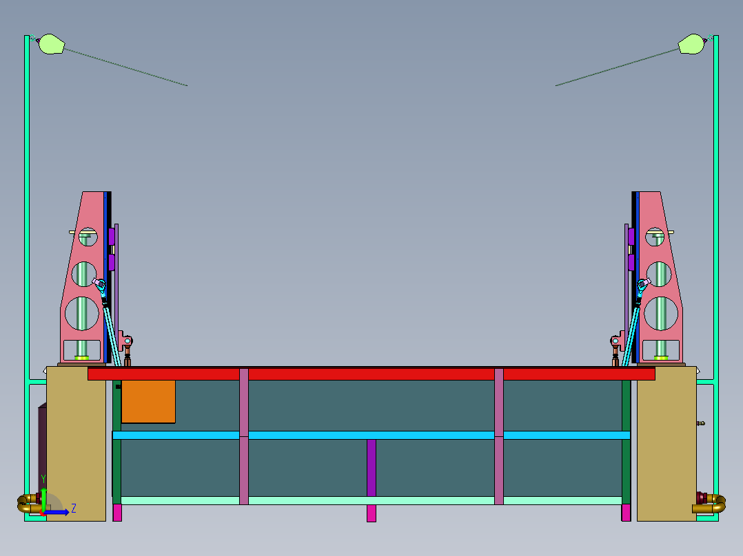 箱体密封性检测装置左视图