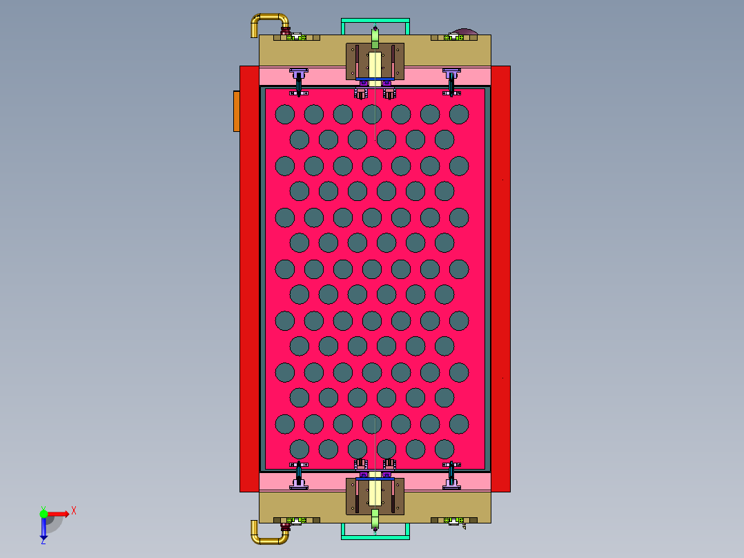箱体密封性检测装置俯视图