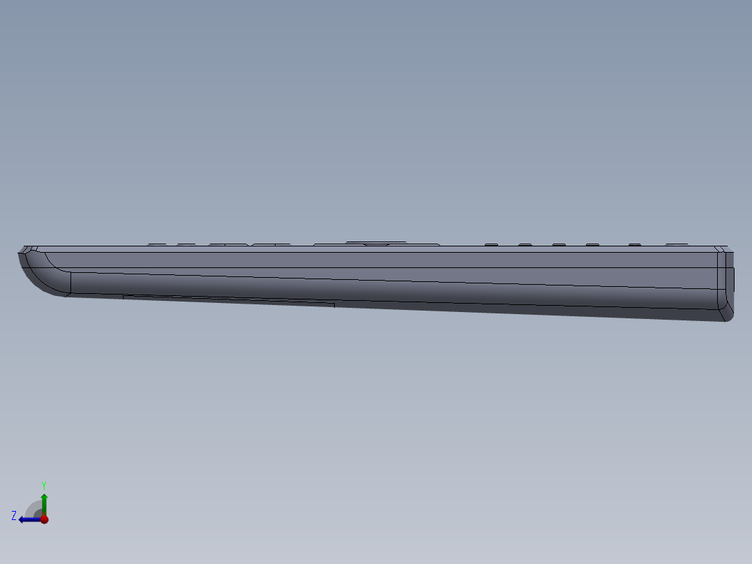 遥控器、遥控板(19)右视图