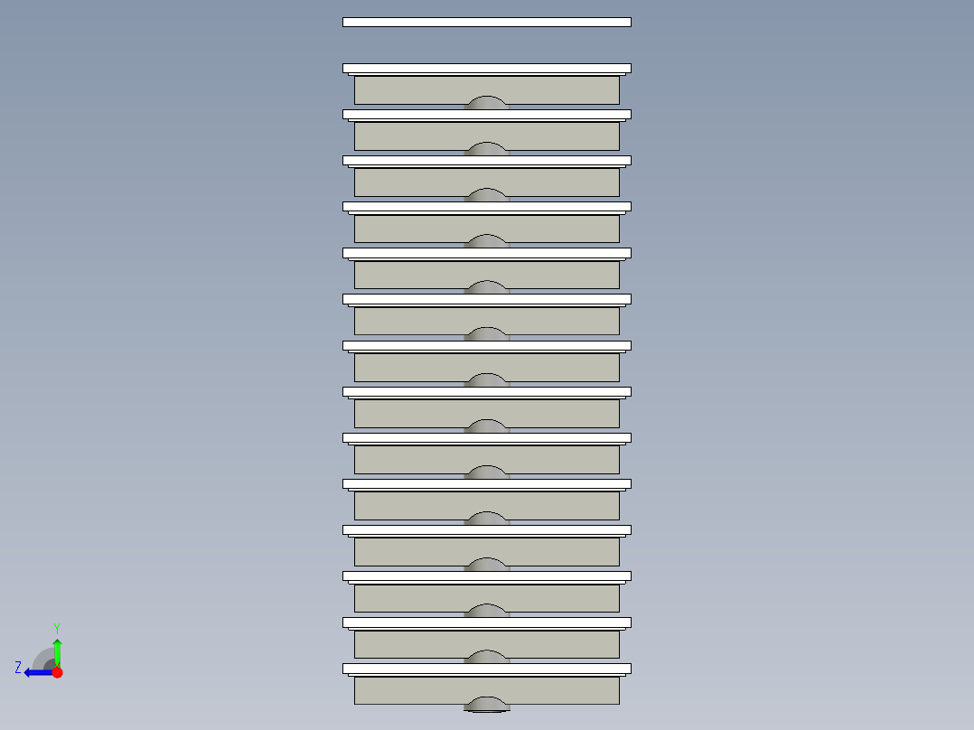 B3004635-灵活的楼梯 - 骨架建模右视图