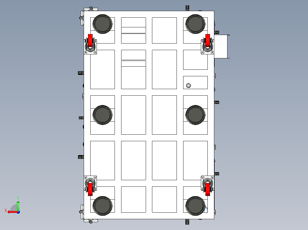 铜线分离机外壳后视图