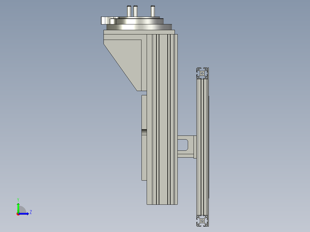2022-LDW自适应巡航标定总装SLDPRT左视图