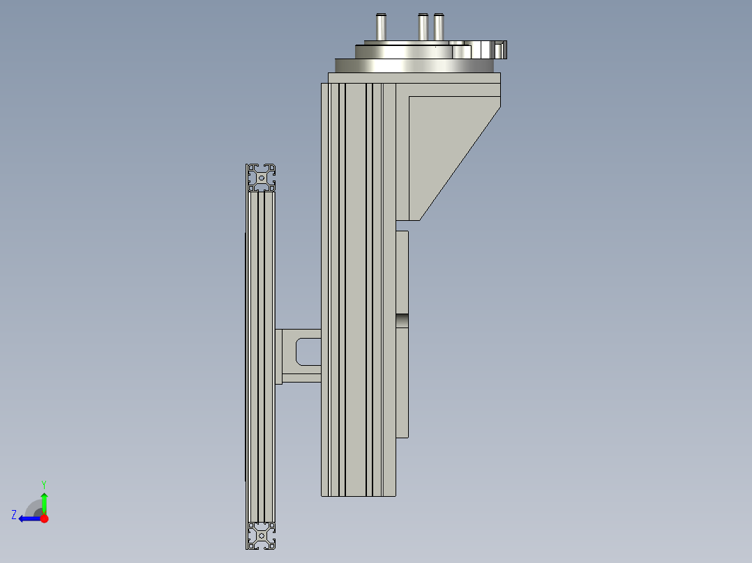 2022-LDW自适应巡航标定总装SLDPRT右视图