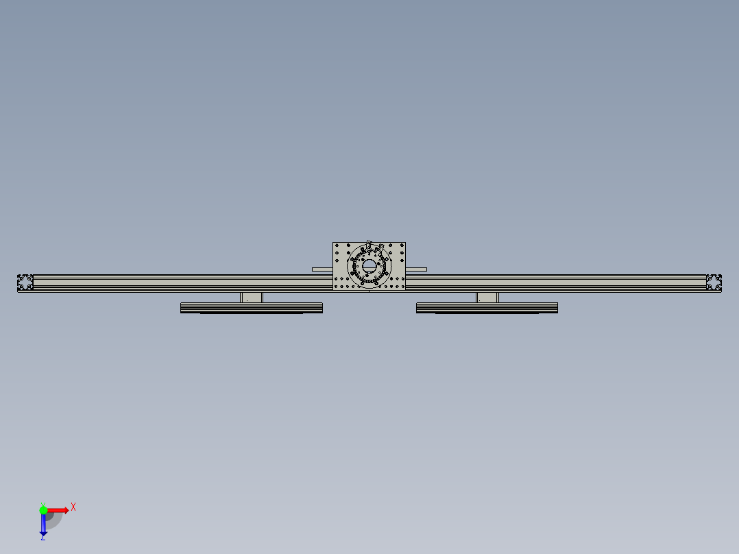 2022-LDW自适应巡航标定总装SLDPRT俯视图