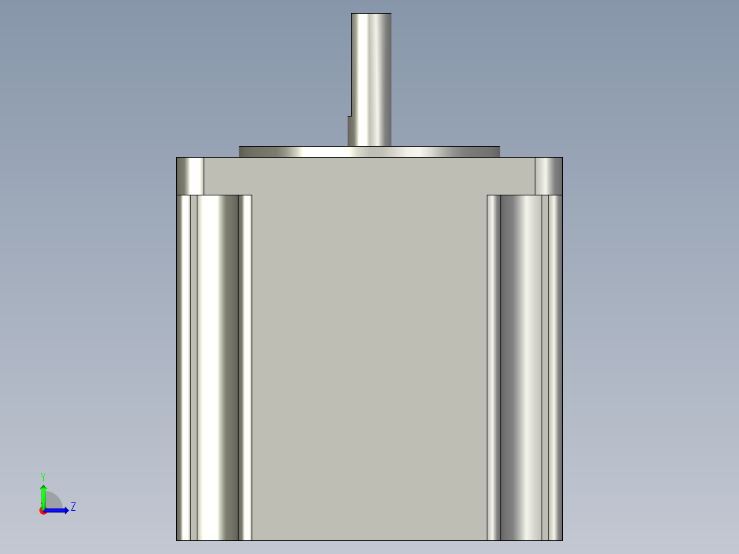 步进式电机-2S57Q-0956左视图