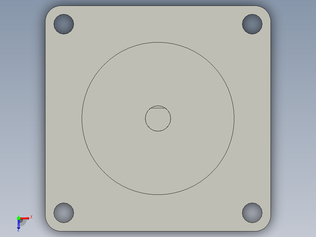 步进式电机-2S57Q-0956俯视图