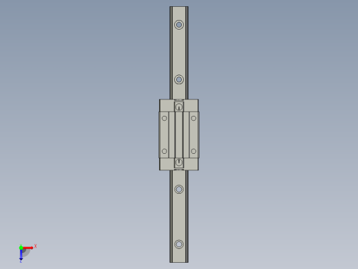 上银_直线导轨_HGH20CA1R280ZOC俯视缩略图