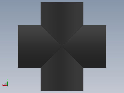 Cross DN15 PN10 U-PVC后视缩略图