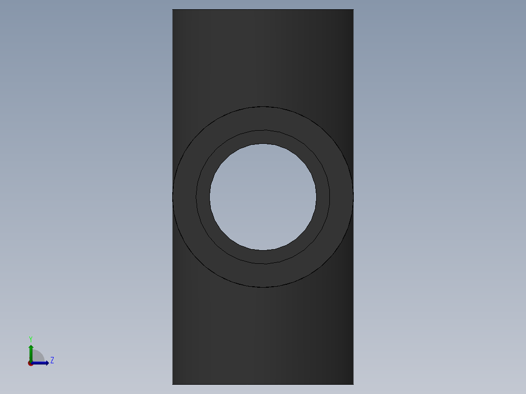 Cross DN15 PN10 U-PVC左视图