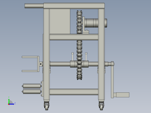 消防部队专用水带快速收整器左视缩略图