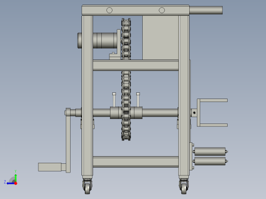 消防部队专用水带快速收整器右视缩略图