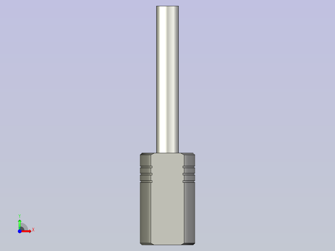 双磁芯90标准探头座前视图