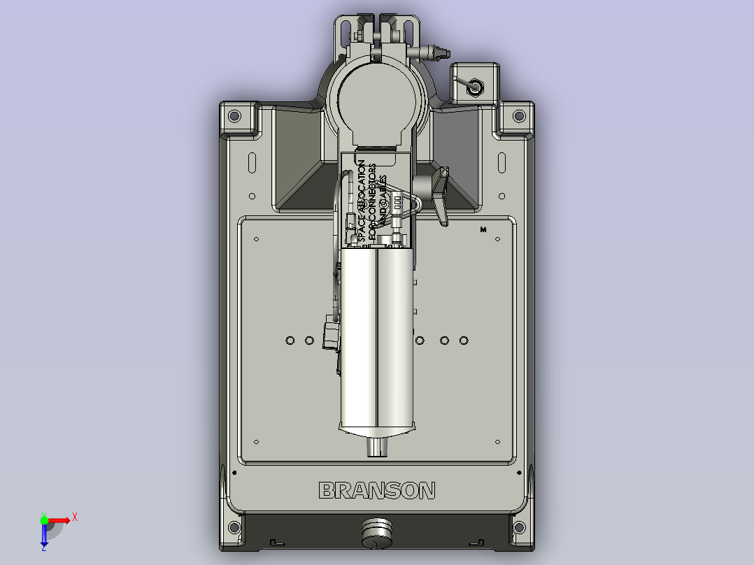 超声波焊接机俯视图