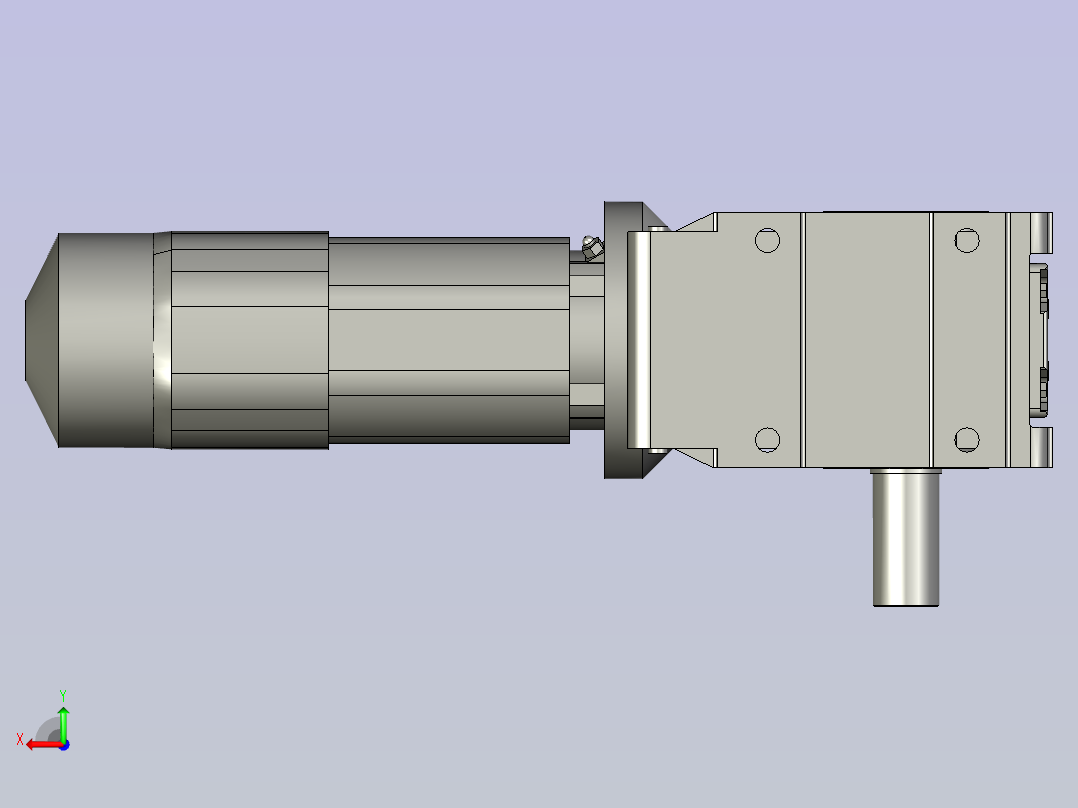 K87DRE100LC4BE5HF减速电机后视图