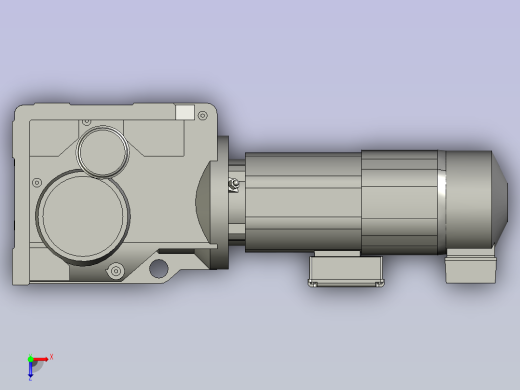 K87DRE100LC4BE5HF减速电机俯视缩略图