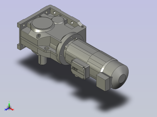 K87DRE100LC4BE5HF减速电机正等轴测缩略图