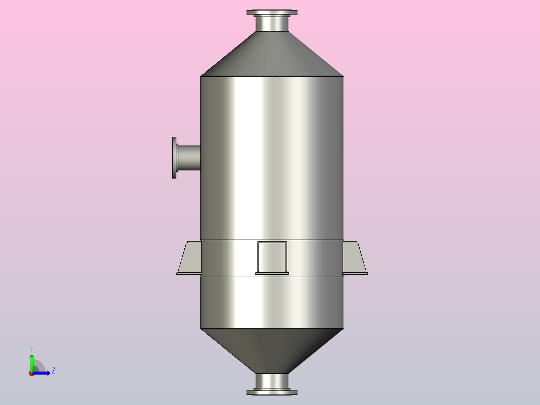 混合冷凝器左视图
