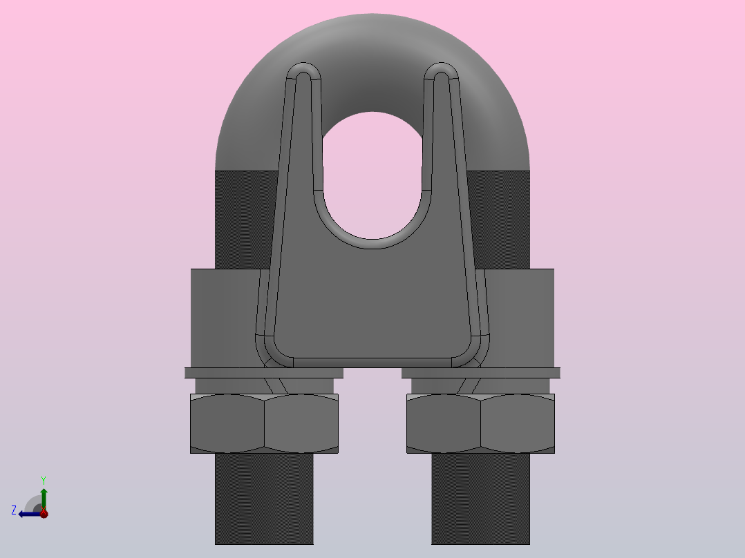 JK-1 JK-2 JK-3钢线卡子[JK-1].sldprt右视图