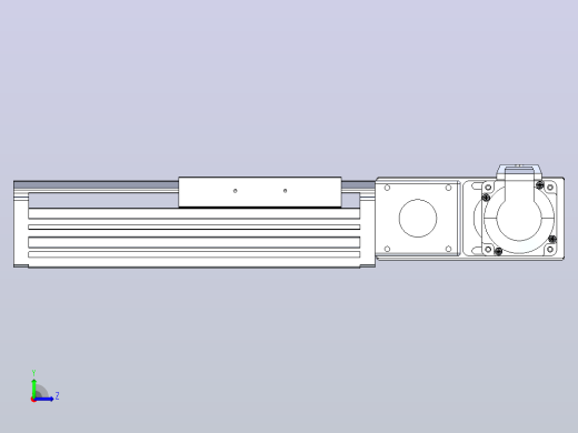 皮带直线轴半封闭可选导轨TPA-HNB-120D-110-L50-MR-C-P40-N3左视缩略图