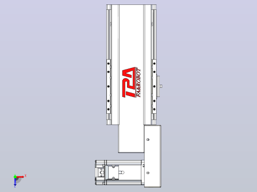 皮带直线轴半封闭可选导轨TPA-HNB-120D-110-L50-MR-C-P40-N3俯视缩略图