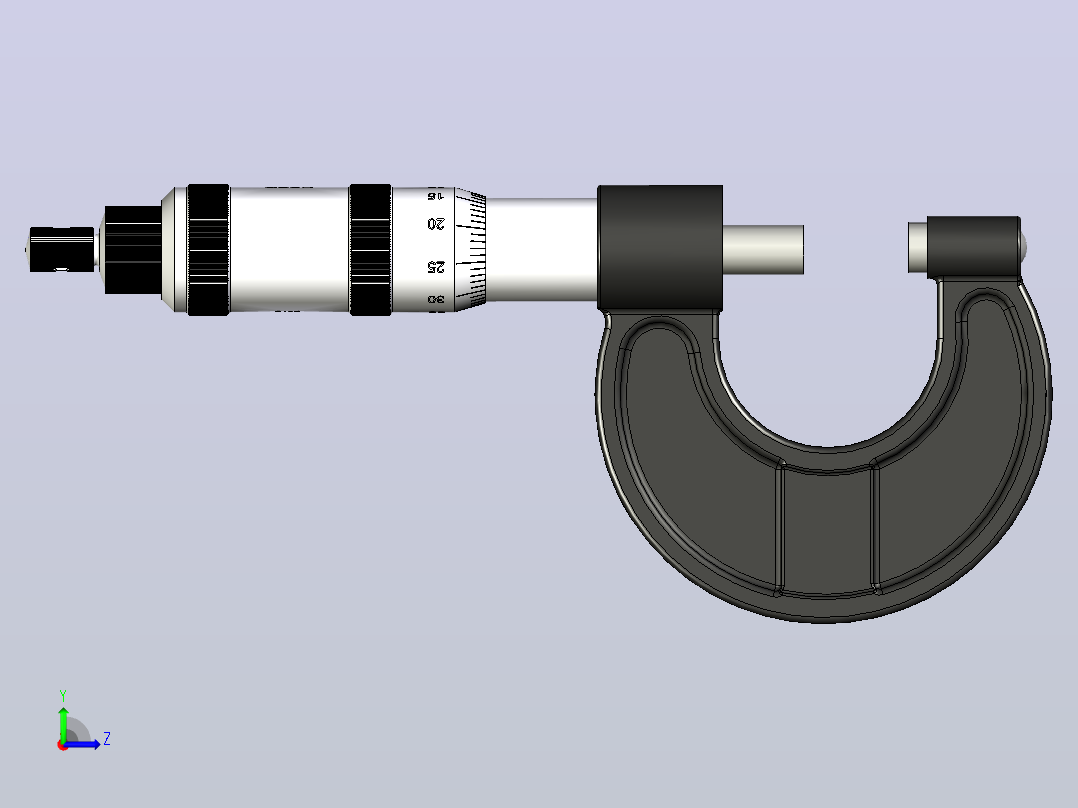 测量设备micrometer-5835-模型格式为 stp ipt左视图
