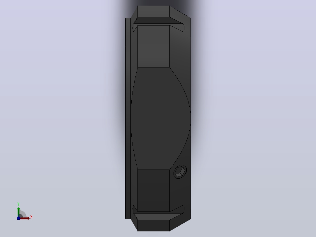 NFA斜角锁紧螺母[NFA M80×2.0]前视图