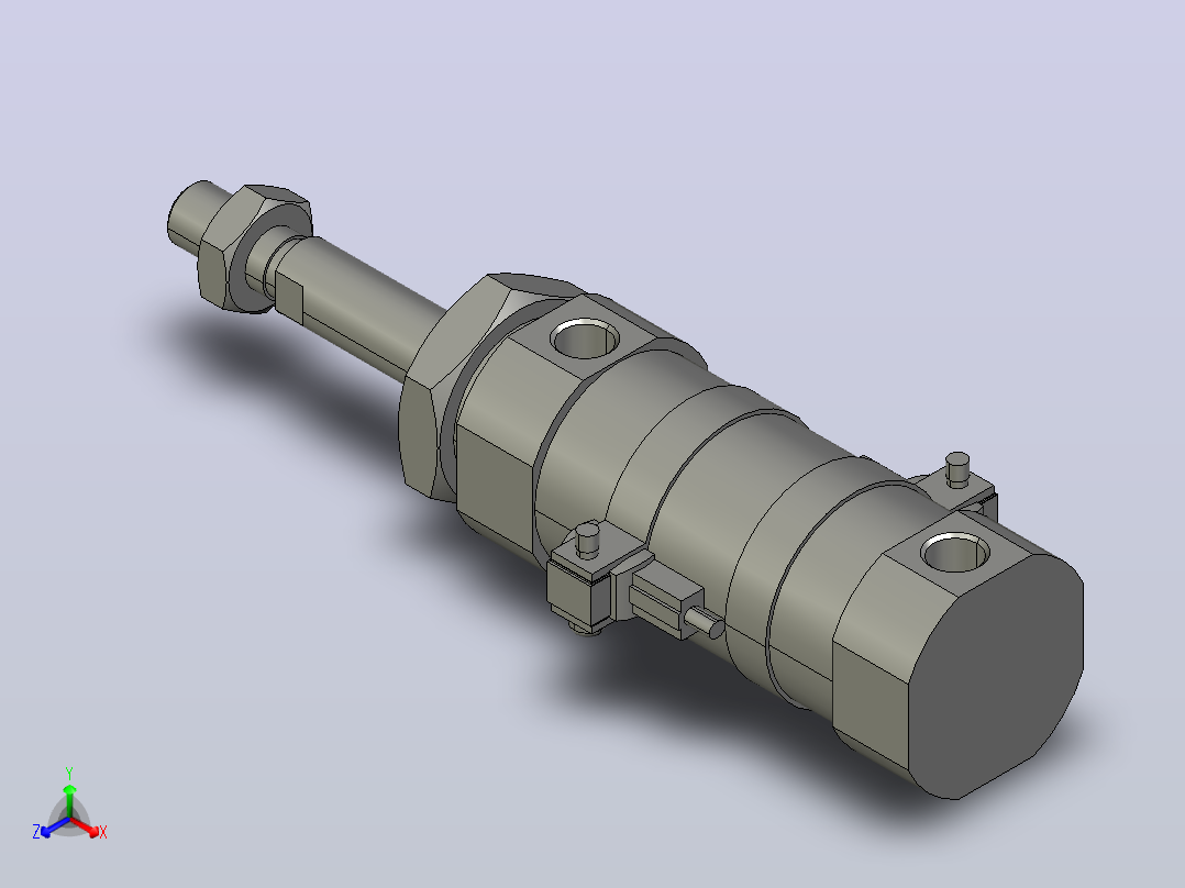 气缸CDM2BZ32-25主视图