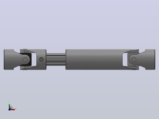 万向联轴器WSP2-PB-Y18-Y18-250／320WSP型可伸缩小型十字轴万向联轴器前视缩略图