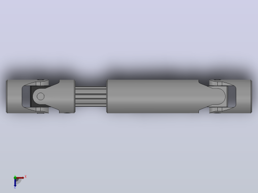 万向联轴器WSP2-PB-Y18-Y18-250／320WSP型可伸缩小型十字轴万向联轴器俯视缩略图