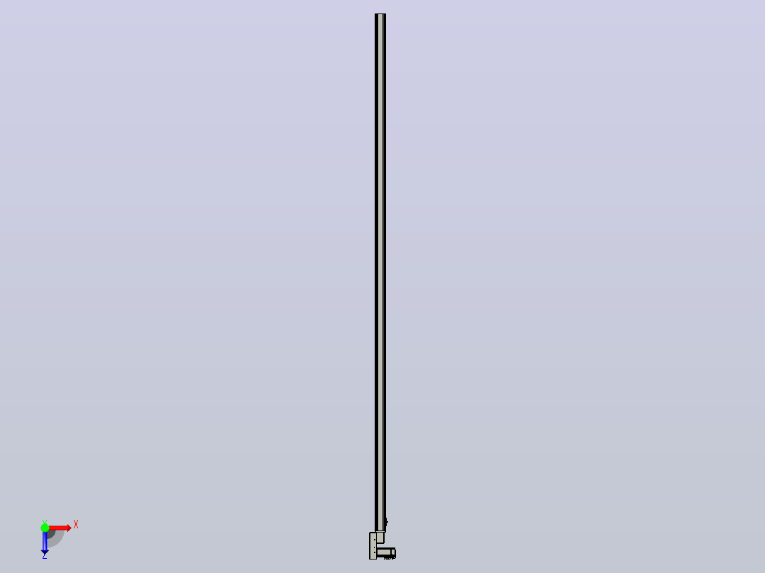 皮带直线轴半封闭可选导轨TPA-HNB-65S-90-L3050-ML-Y-P10-N3俯视图